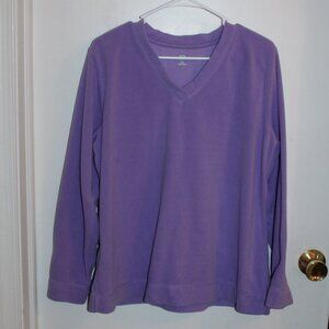 SJB Active by St. John's Bay Long Sleeve Velour Sweater - Size X-Large